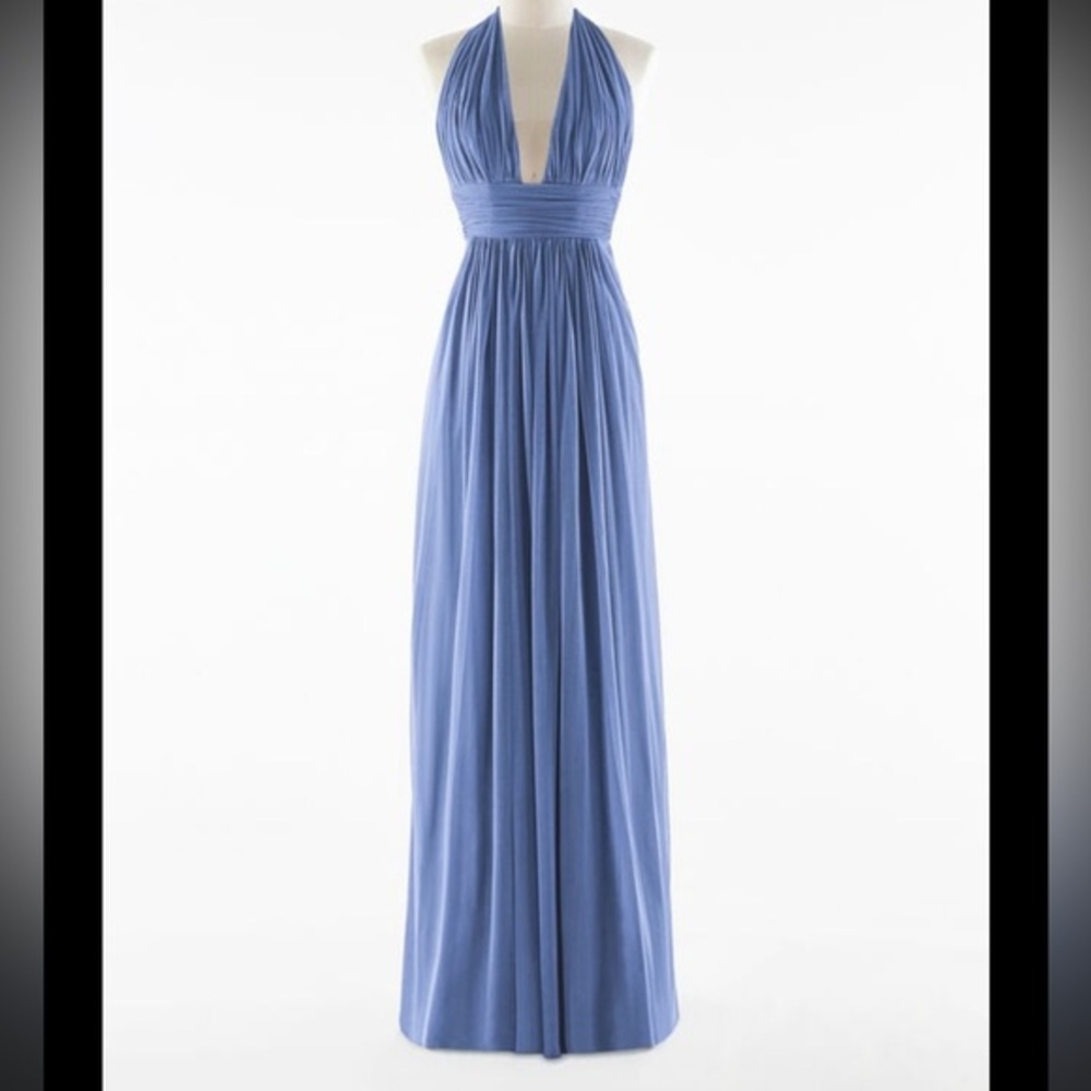 REVOLVE Deep Blue Halter Maxi Dress